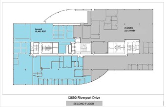13640-13690 Riverport Dr, Maryland Heights, MO à louer Plan d’étage– Image 1 sur 14