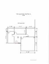 1100 Lake St, Oak Park, IL à louer Plan d’étage– Image 1 sur 1