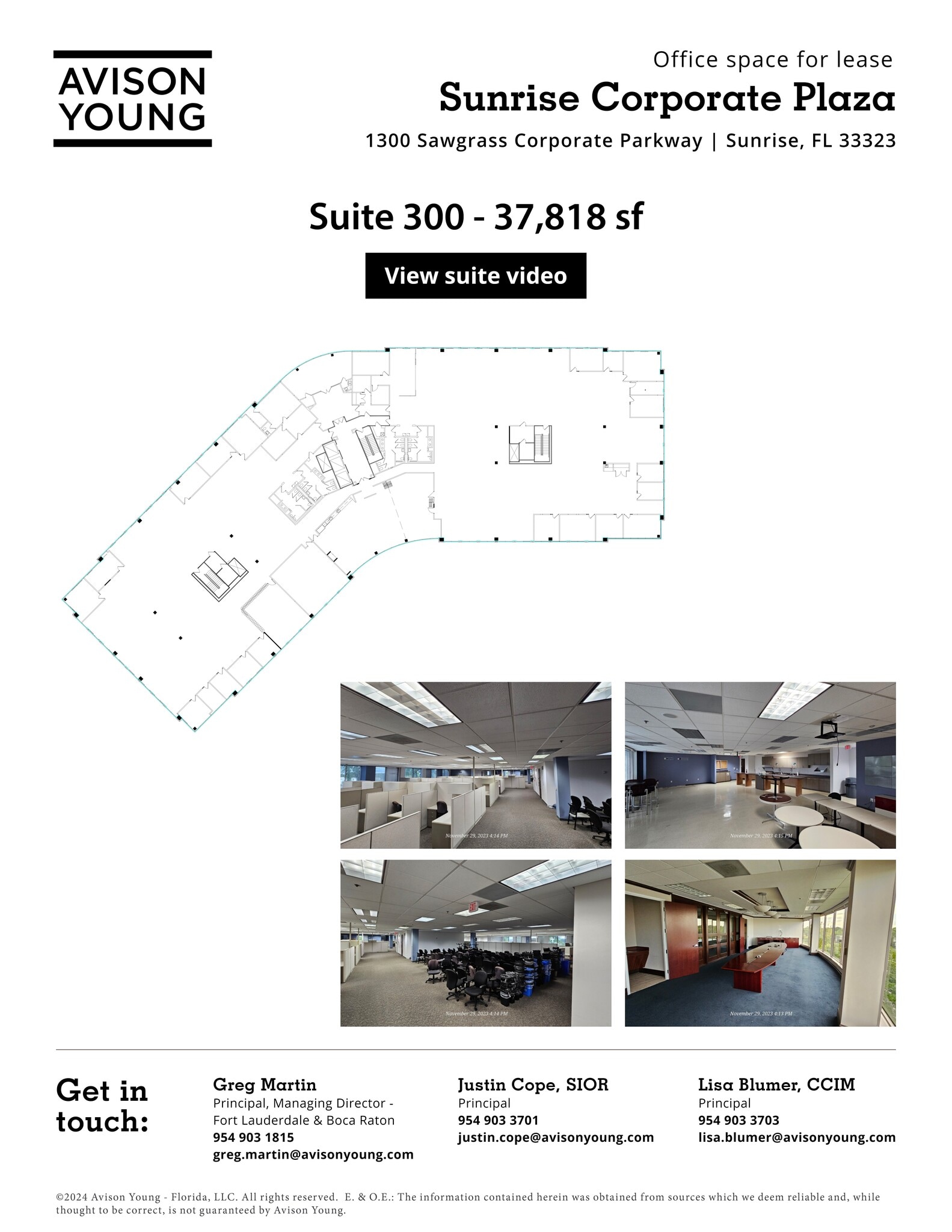 1300 Sawgrass Corporate Pky, Sunrise, FL à louer Plan de site– Image 1 sur 1