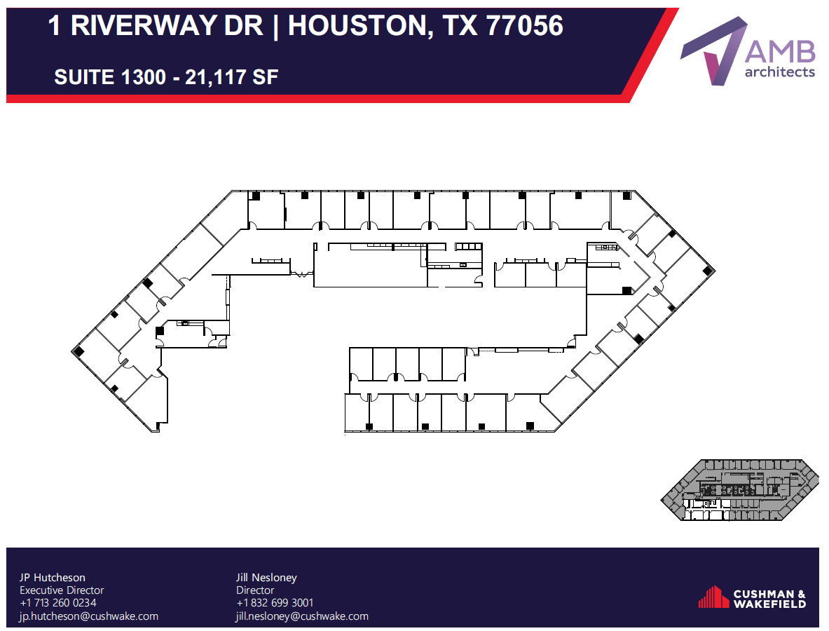 1 Riverway, Houston, TX à louer Plan d’étage– Image 1 sur 1
