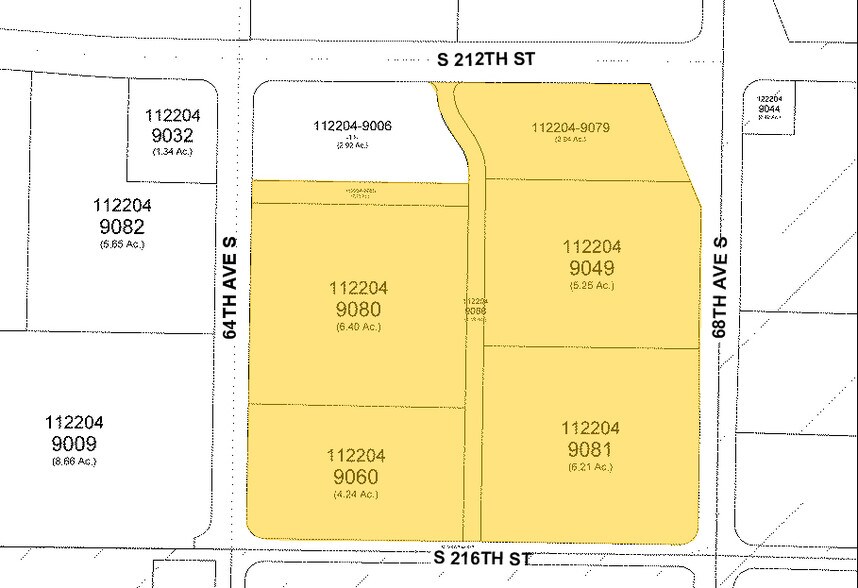 21318-21420 64th Ave S, Kent, WA à louer - Plan cadastral – Image 2 sur 10