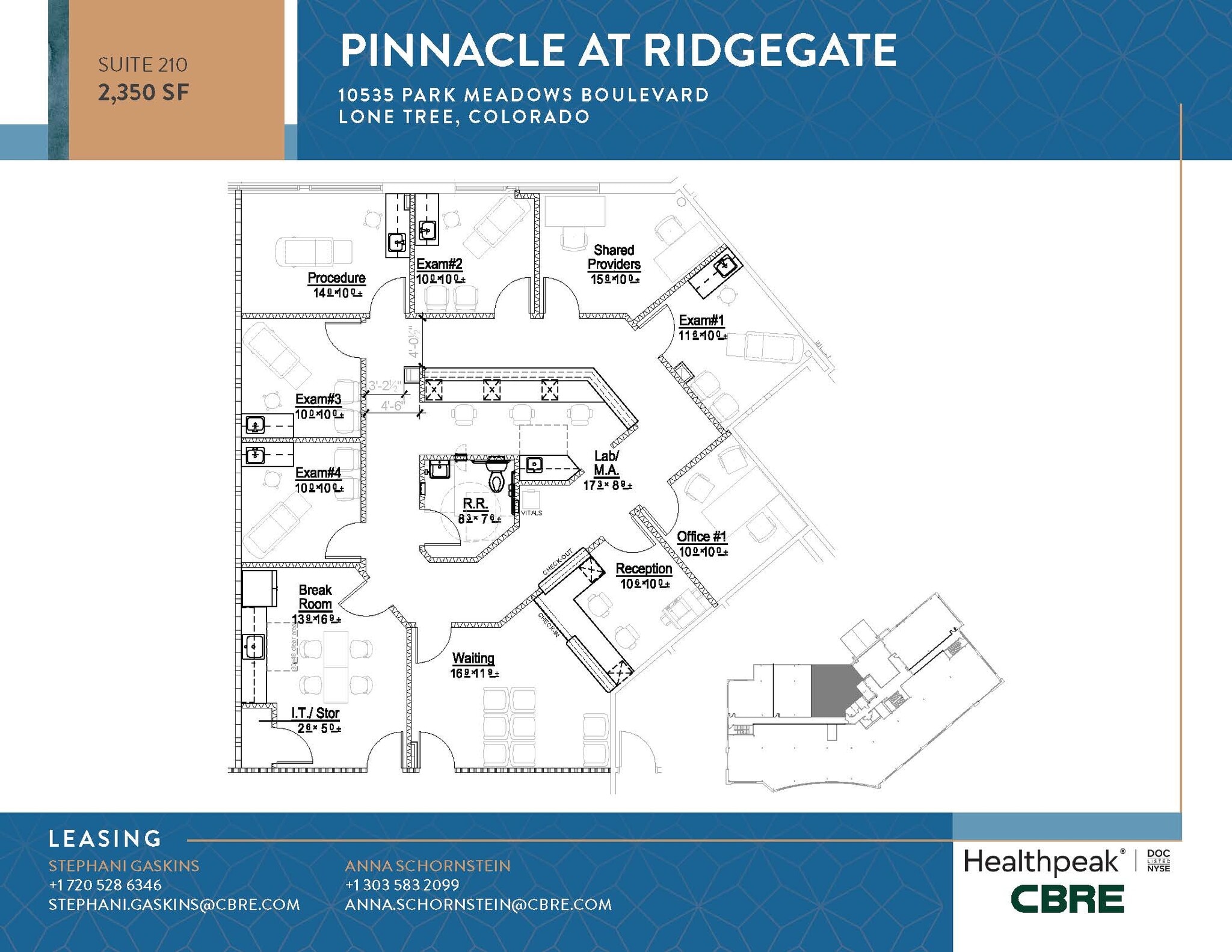 10535 Park Meadows Blvd, Lone Tree, CO à louer Plan d’étage– Image 1 sur 1