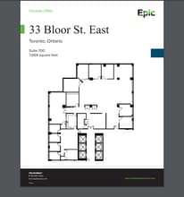 33 Bloor St E, Toronto, ON à louer Plan d’étage– Image 2 sur 2