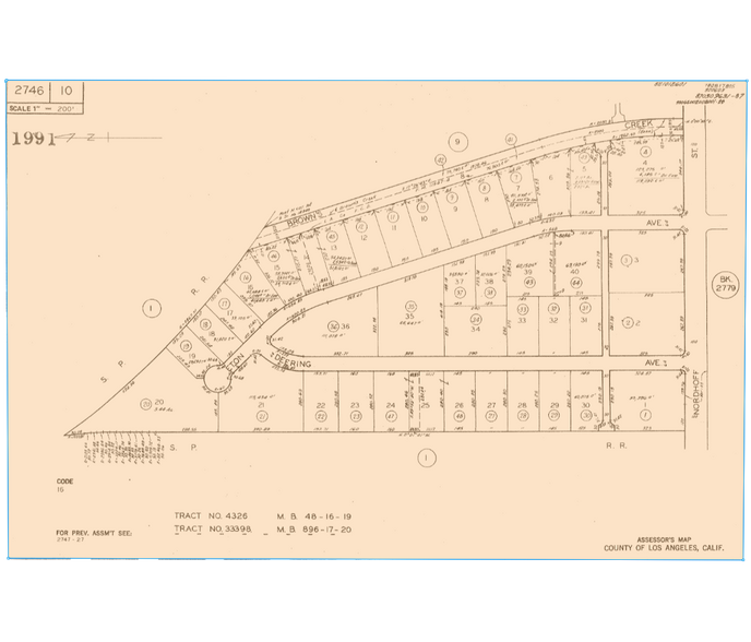 9327 Deering Ave, Chatsworth, CA à louer - Plan cadastral – Image 2 sur 2