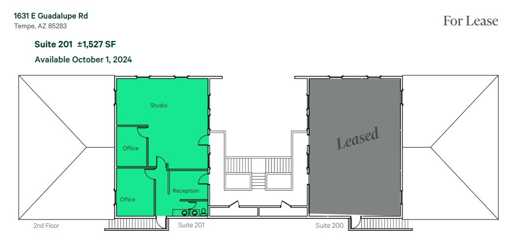 1631 E Guadalupe Rd, Tempe, AZ à louer Plan d’étage– Image 1 sur 3