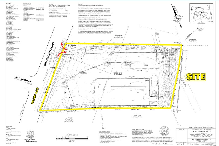 211 Williamson Rd, Mooresville, NC à vendre - Plan de site – Image 2 sur 4