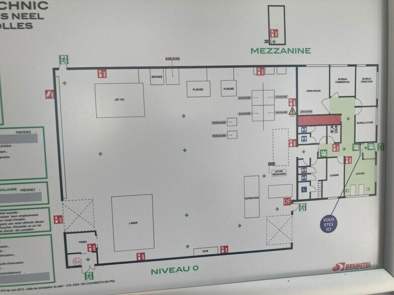 Local d'activités dans Crolles à vendre - Plan d’étage – Image 1 sur 3