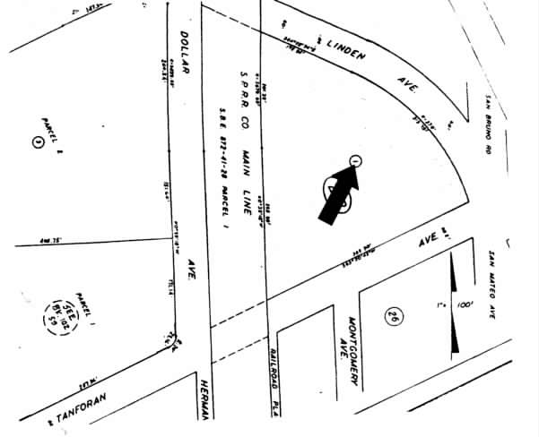 220 S Linden Ave, South San Francisco, CA à louer Plan cadastral– Image 1 sur 2