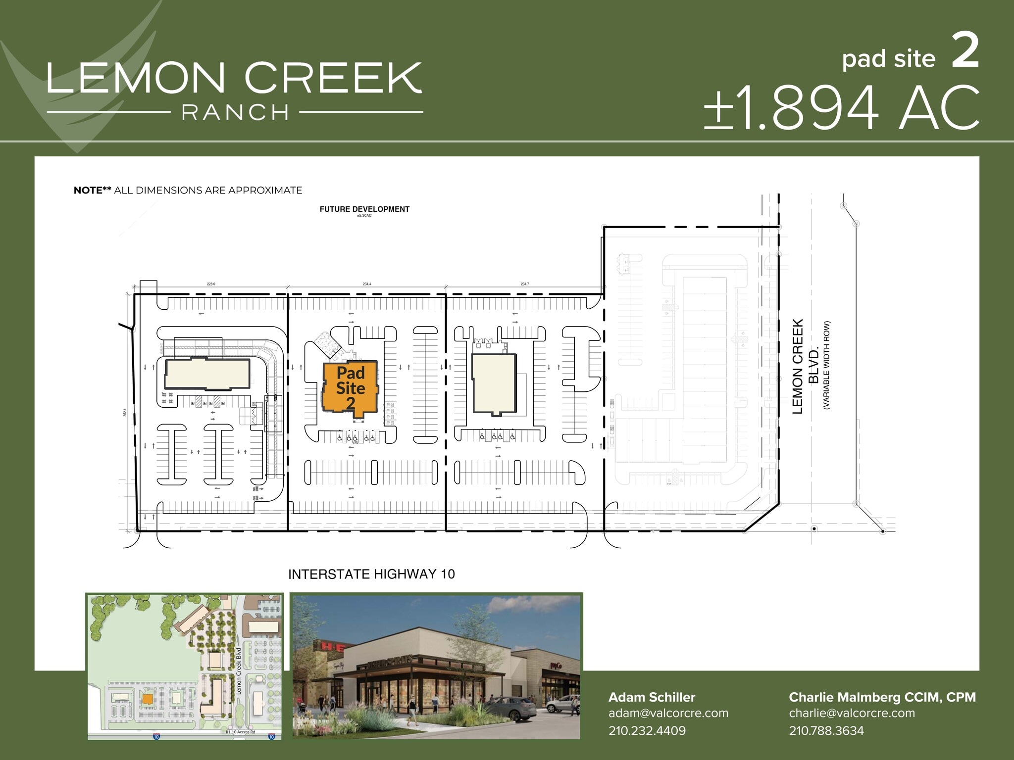 I-10 W & Balcones Creek Dr, Boerne, TX à louer Plan de site– Image 1 sur 1