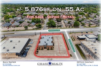 428 Harwood Rd, Bedford, TX - Vue aérienne vue de carte - Image1