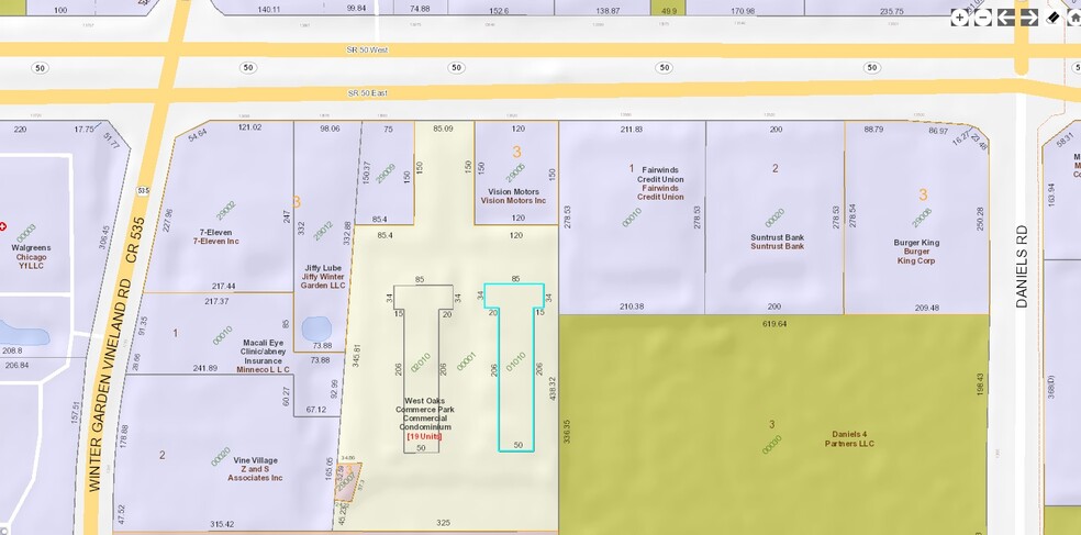 13650 W Colonial Dr, Winter Garden, FL à louer - Plan cadastral – Image 3 sur 3