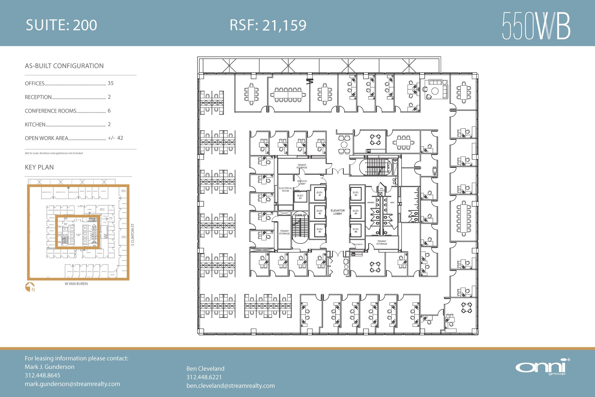 550 W Van Buren St, Chicago, IL à louer Plan d’étage– Image 1 sur 1