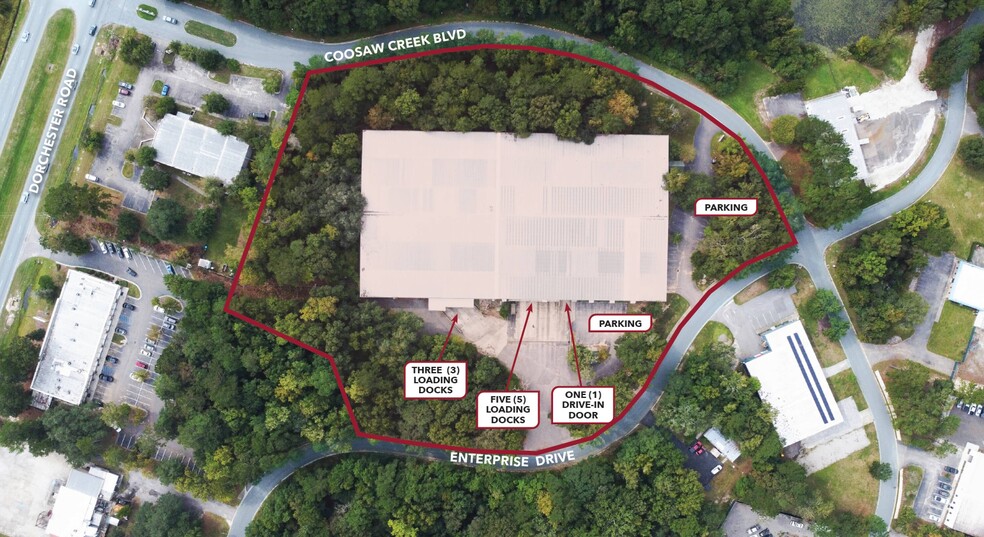 5101 Coosaw Creek Blvd, North Charleston, SC à louer - Aérien – Image 2 sur 9