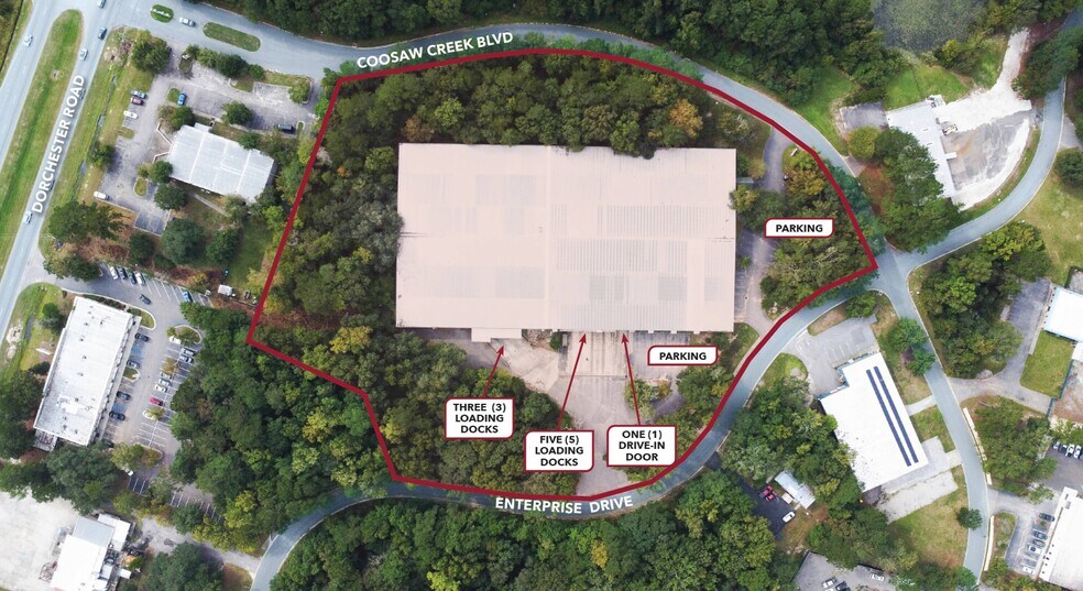 5101 Coosaw Creek Blvd, North Charleston, SC à louer - Aérien – Image 3 sur 10