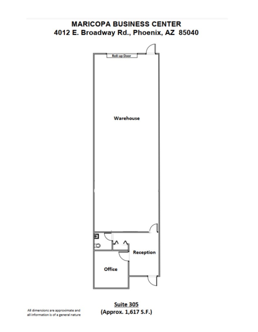 4014 E Broadway Rd, Phoenix, AZ à louer Plan d’étage– Image 1 sur 1