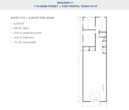 2501-2519 Gravel Dr, Fort Worth, TX à louer Plan d’étage– Image 1 sur 1
