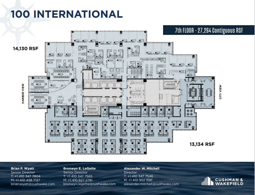 100 International Dr, Baltimore, MD à louer Plan d’étage– Image 1 sur 1