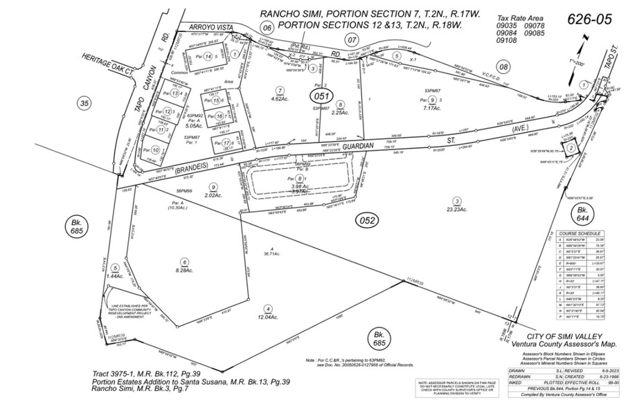 4180 Guardian St, Simi Valley, CA à vendre - Plan cadastral – Image 2 sur 6
