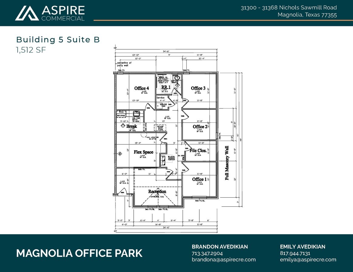 31300-31368 Nichols Sawmill Rd, Magnolia, TX 77355 - Lot 5B -  - Plan d’étage - Image 1 of 2