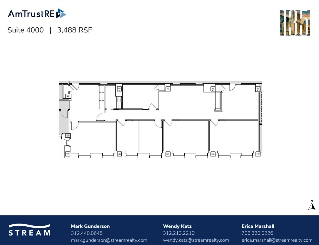 135 S LaSalle St, Chicago, IL à louer Plan d’étage– Image 1 sur 1