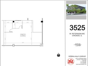 3525 W Peterson Ave, Chicago, IL à louer Plan d’étage– Image 1 sur 6