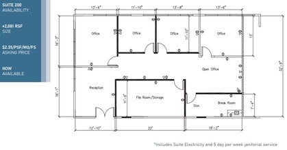 9150 Chesapeake Dr, San Diego, CA à louer Plan d’étage– Image 1 sur 1