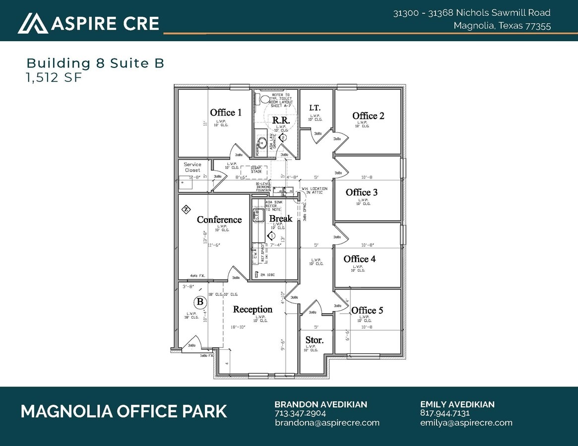 31300-31368 Nichols Sawmill Rd, Magnolia, TX 77355 - Lot 8-B - - Plan d’étage - Image 1 of 1