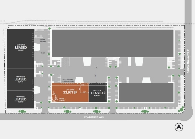 10777 Commerce Way, Fontana, CA à louer Plan de site– Image 1 sur 1
