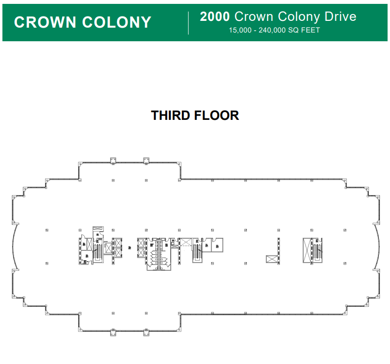 2000 Crown Colony Dr, Quincy, MA à louer Plan d’étage– Image 1 sur 1