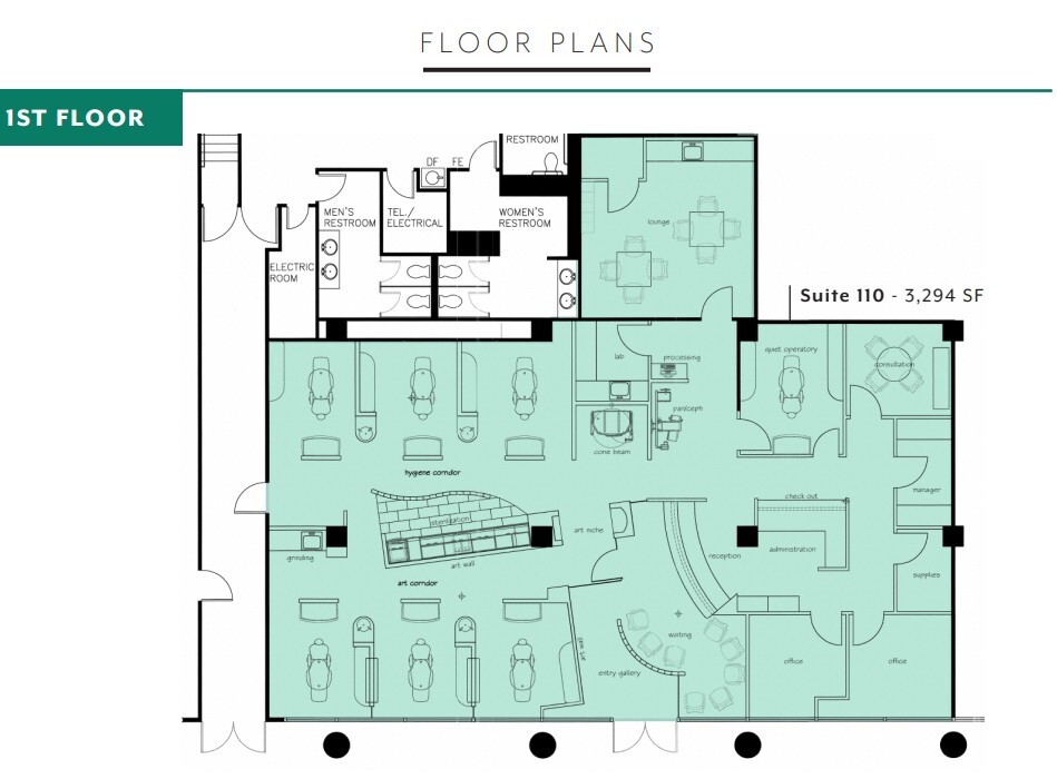 6500 Rock Spring Dr, Bethesda, MD à louer Plan d’étage– Image 1 sur 1