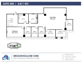 2301 E Lamar Blvd, Arlington, TX à louer Plan d’étage– Image 1 sur 2