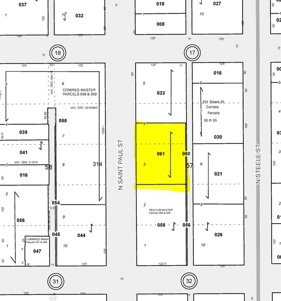 240 Saint Paul St, Denver, CO à louer - Plan cadastral – Image 3 sur 3