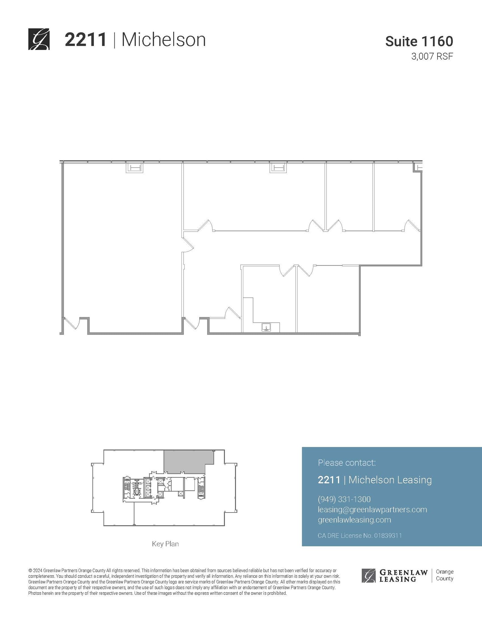 18201 Von Karman Ave, Irvine, CA à louer Plan d’étage– Image 1 sur 1