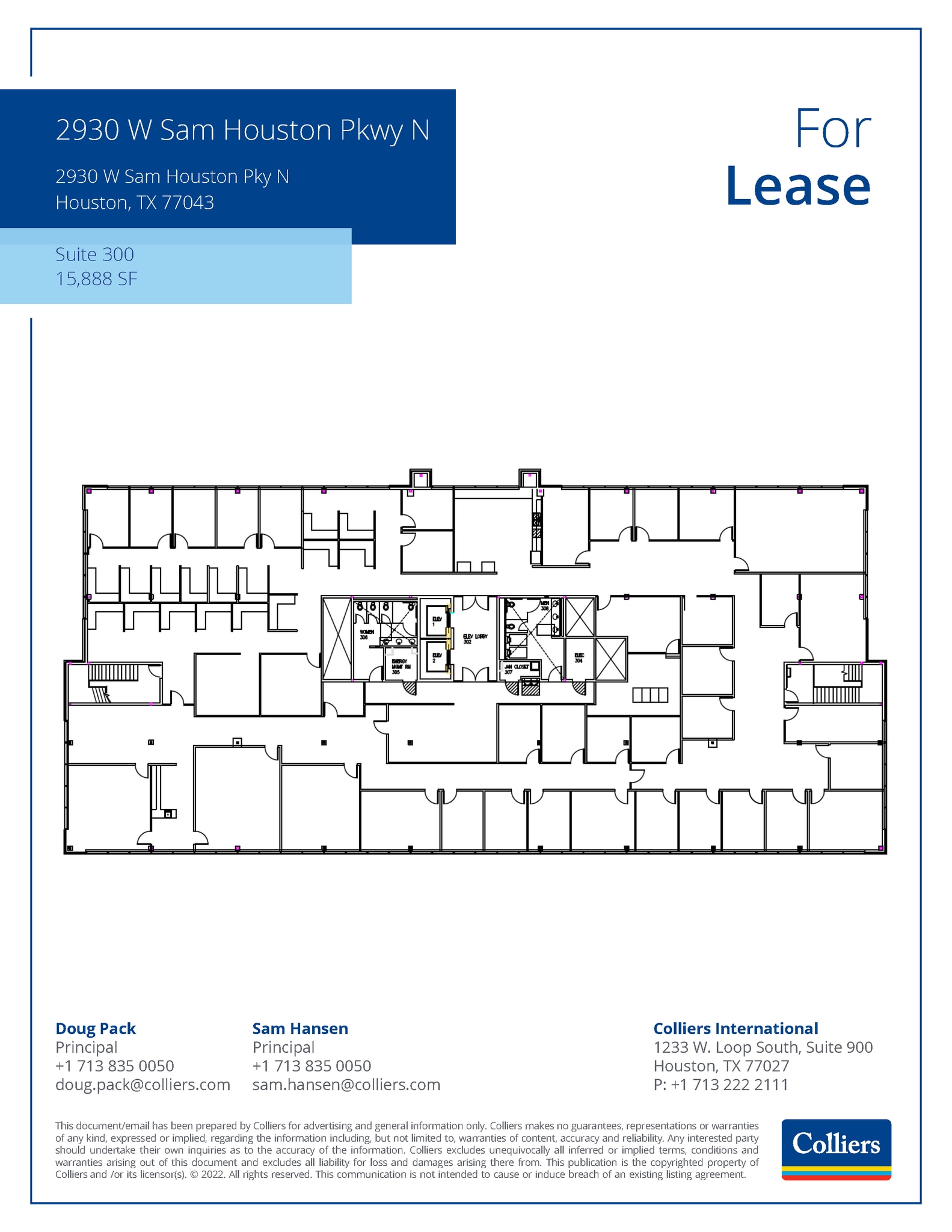 2930 W Sam Houston Pkwy N, Houston, TX à louer Plan d’étage– Image 1 sur 1