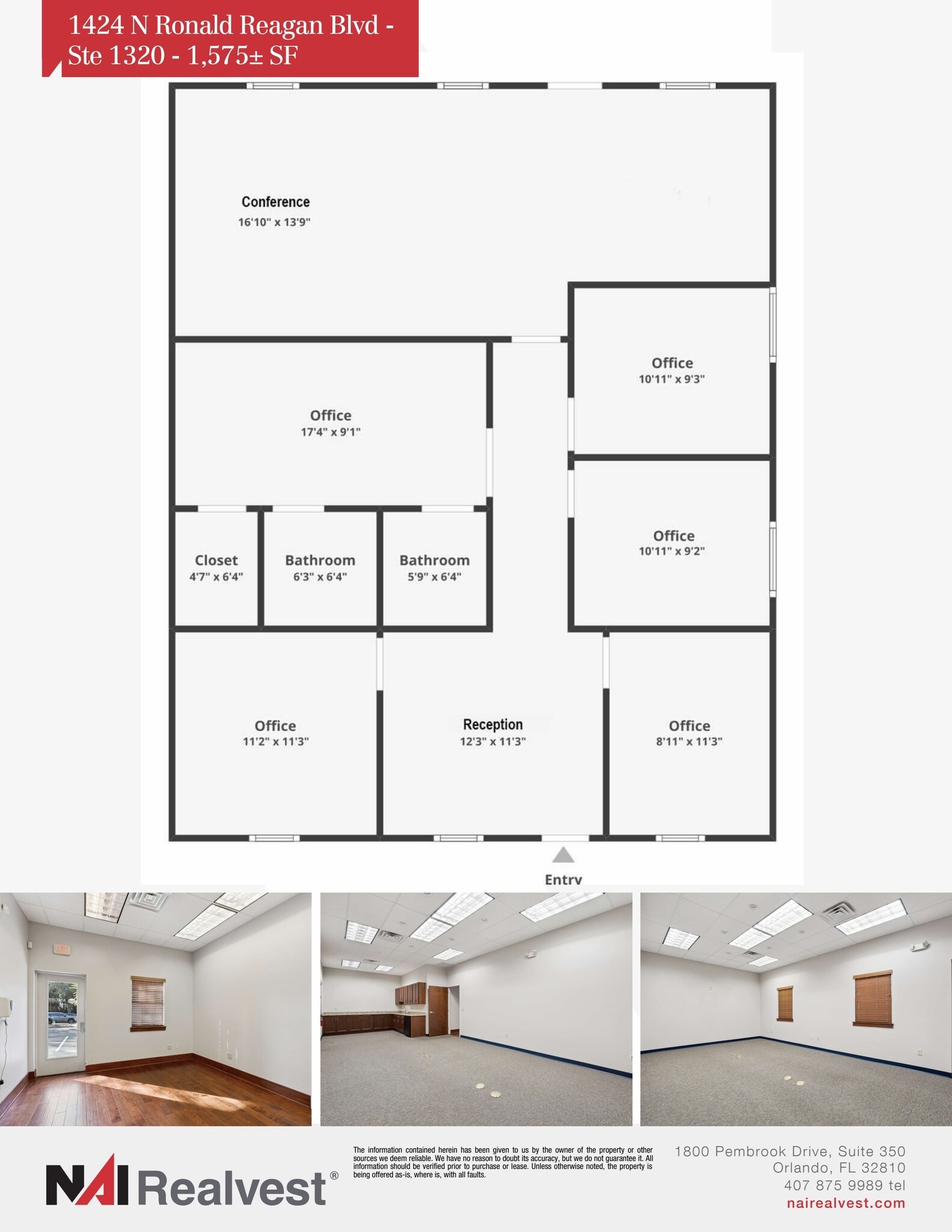 1404 N Ronald Reagan Blvd, Longwood, FL à louer Plan d’étage– Image 1 sur 1