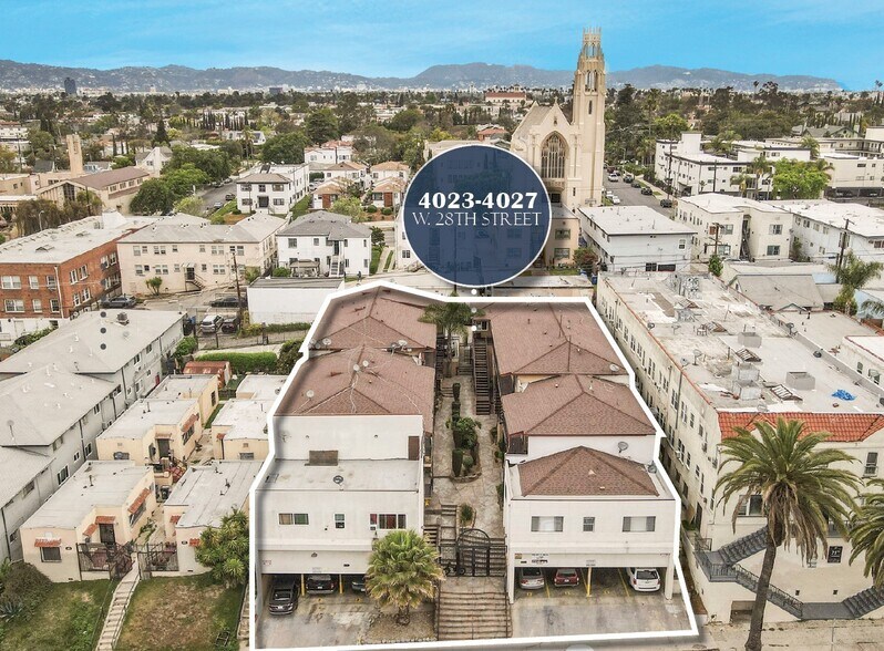 4023-4027 W 28th St, Los Angeles, CA à vendre - Aérien – Image 2 sur 14