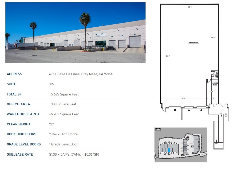 6754 Calle De Linea, San Diego, CA à louer Plan d’étage– Image 1 sur 1