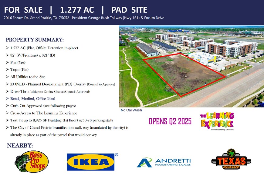 2016 Forum Dr, Grand Prairie, TX à vendre - Aérien – Image 1 sur 6