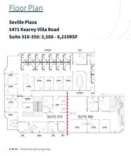 5471 Kearny Villa Rd, San Diego, CA à louer Plan d’étage– Image 1 sur 1