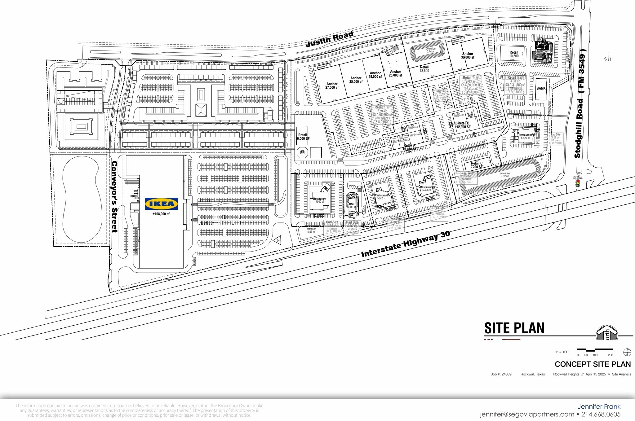 E NWC of I-30 & Stodghill Rd, Rockwall, TX à louer Plan de site– Image 1 sur 2