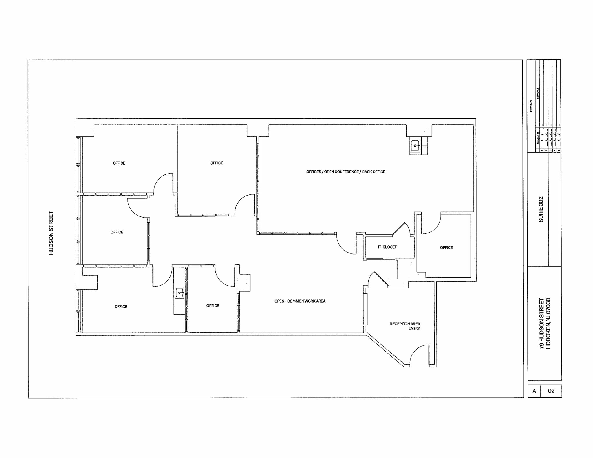 79 Hudson St, Hoboken, NJ à louer Plan de site– Image 1 sur 2