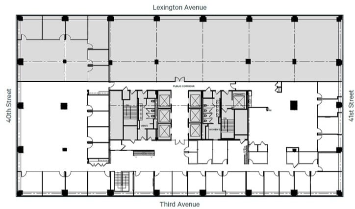 622 Third Ave, New York, NY à louer Plan d’étage– Image 1 sur 8