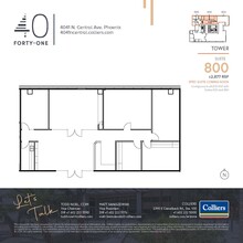 4041 N Central Ave, Phoenix, AZ à louer Plan d’étage– Image 1 sur 1