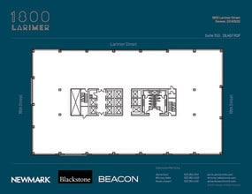1800 Larimer St, Denver, CO à louer Plan d’étage– Image 1 sur 1