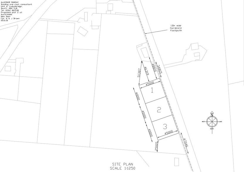 Auchreddie Rd, New Deer à vendre - Plan de site – Image 2 sur 2