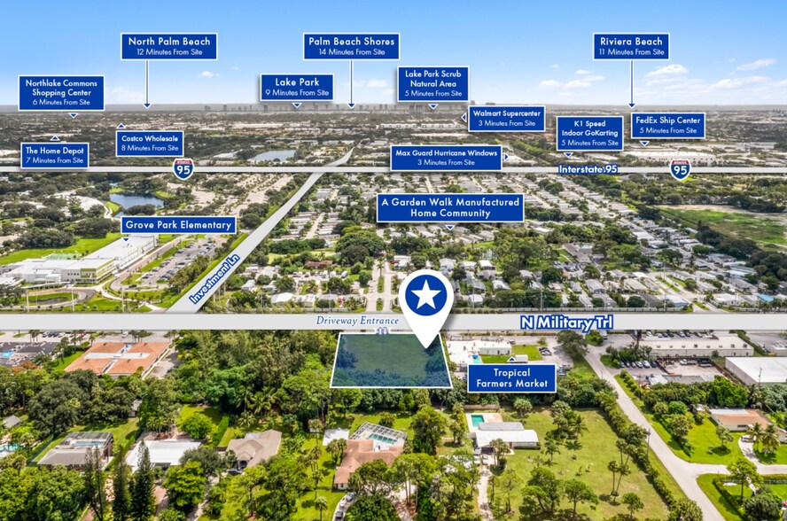 8251 N Military Trl, West Palm Beach, FL à vendre - Aérien – Image 3 sur 3