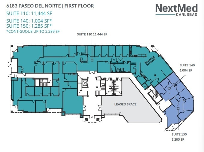 6183 Paseo del Norte, Carlsbad, CA à louer Plan d’étage– Image 1 sur 1