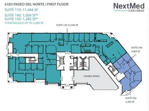 6183 Paseo del Norte, Carlsbad, CA à louer Plan d’étage– Image 1 sur 1