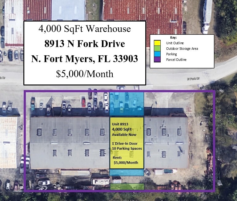 8910 N Fork Dr, North Fort Myers, FL à louer Aérien– Image 1 sur 7