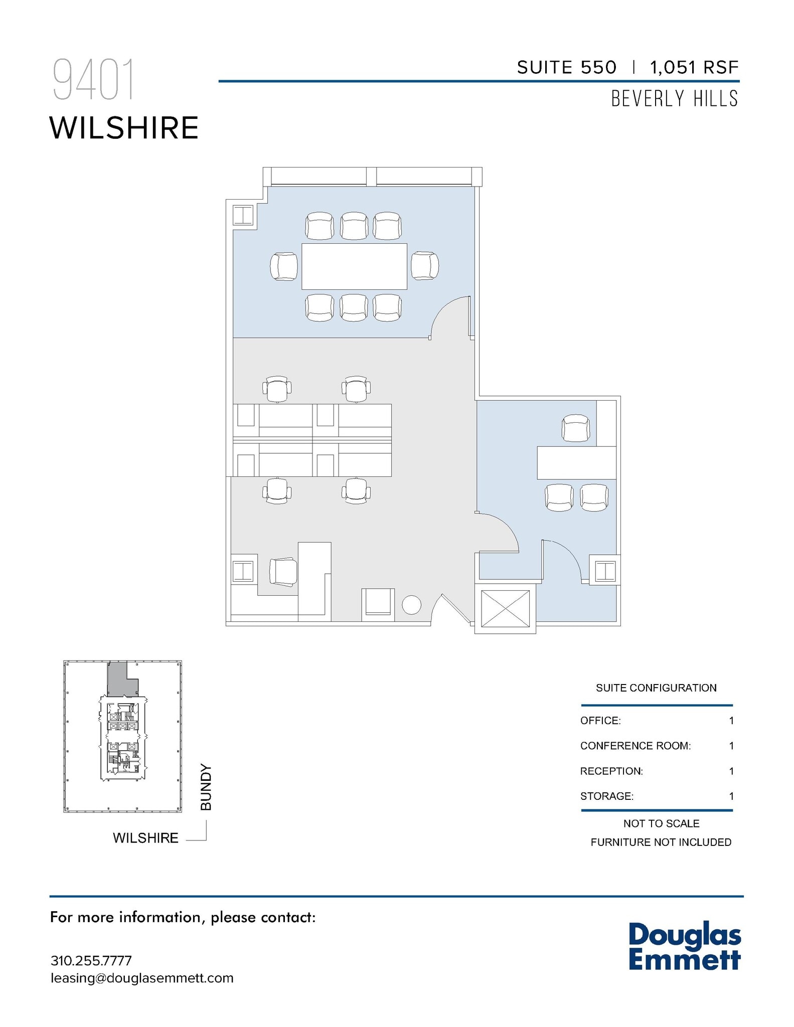 9401 Wilshire Blvd, Beverly Hills, CA à louer Plan d’étage– Image 1 sur 1